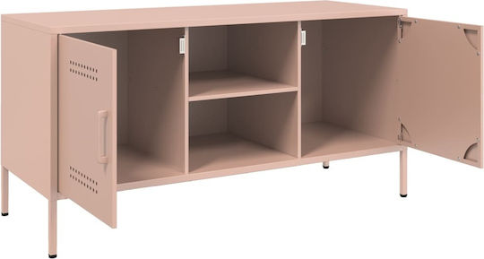 Metal TV Stand Pink M100.5xD39xH50.5cm