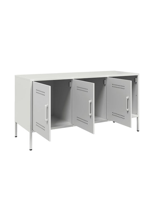 Metal TV Stand White M100.5xD39xH50.5cm