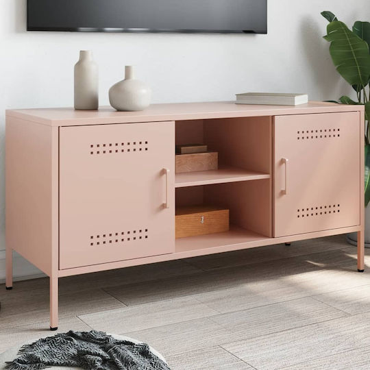 Metal TV Stand Pink M100.5xD39xH50.5cm
