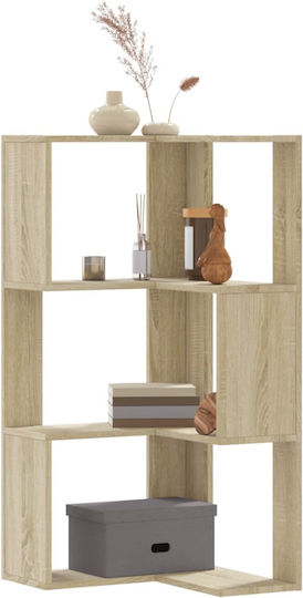 Corner Bookcase Brown 50x50x102cm