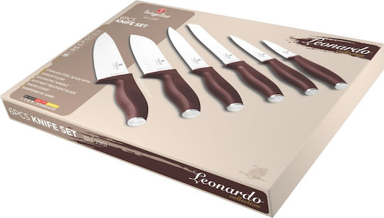 Berlinger Haus Collection Knife Set Made of Stainless Steel 6 Pieces