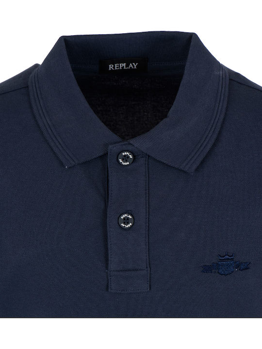 Kinderpolo Kurzarm Deep Blue