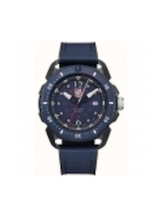 Luminox Sar Arctic Watch Battery with Blue Rubber Strap