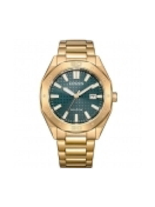 Citizen Eco-drive Watch Battery with Gold Metal Bracelet