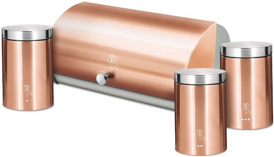 Berlinger Haus Bread Box with Lid Metallic Pink 35.5x25cm