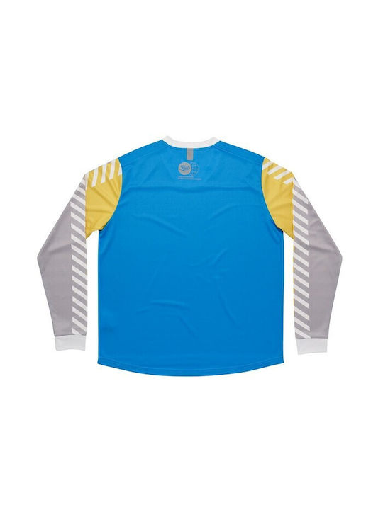 Fuel Motorcycles Männer Motocross-Shirt Blau Farbe