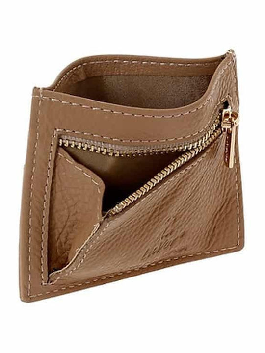 Kleines Leder Damenbrieftasche mit RFID Rosa