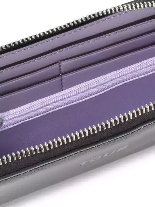 Billetera Groß Damen Geldbörse Klassisch Schwarz
