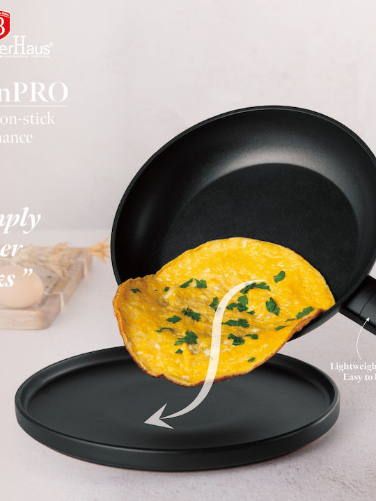 Berlinger Haus Titanpro Leonardo Collection Aluminum Pan with Lid with Non-Stick Interior Coating 24cm