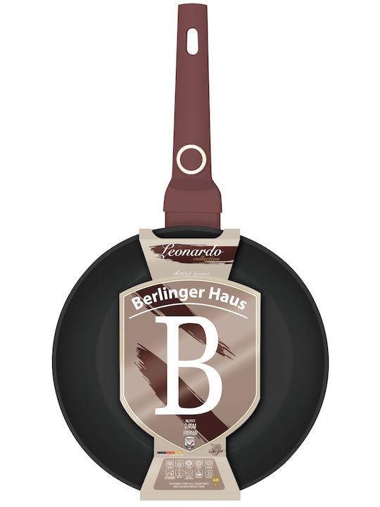 Berlinger Haus Titanpro Leonardo Collection Aluminum Pan with Lid with Non-Stick Interior Coating 24cm