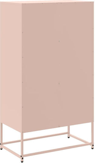 Dulap De Birou Metalic Roz 68.5x38.5x123.5cm