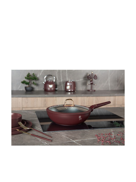 Berlinger Haus Wok with Cap made of Aluminum with Non-Stick Coating 28cm