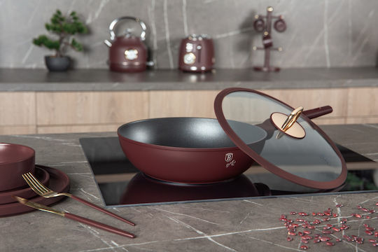 Berlinger Haus Wok από Αλουμίνιο Με Καπάκι με Αντικολλητική Επίστρωση 28cm