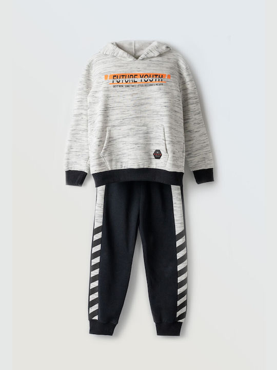 Hashtag Kids Sweatpants Set Black and White