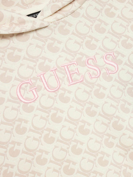 Guess Kids Sweatshirt with Hood Beige