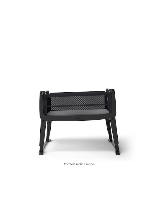 Snuz Λίκνο Snuzpod Studio Brooklyn με Στρώμα και Πλαϊνό Άνοιγμα Graphite