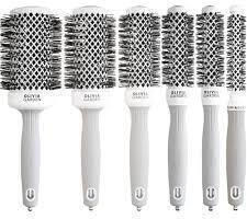 Olivia Garden Blowout Shine Βούρτσα Μαλλιών Λευκή 55mm
