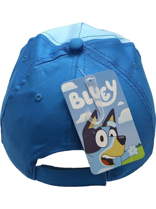 Bluey Παιδικό Καπέλο Jockey Υφασμάτινο Μπλε