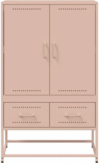 Двойна врата Нтoулάпа с 2 Чекмеджета Розов 68x39x111.5см
