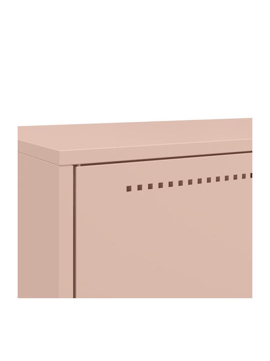 Two Door Wardrobe with 2 Drawers Pink 68x39x111.5cm