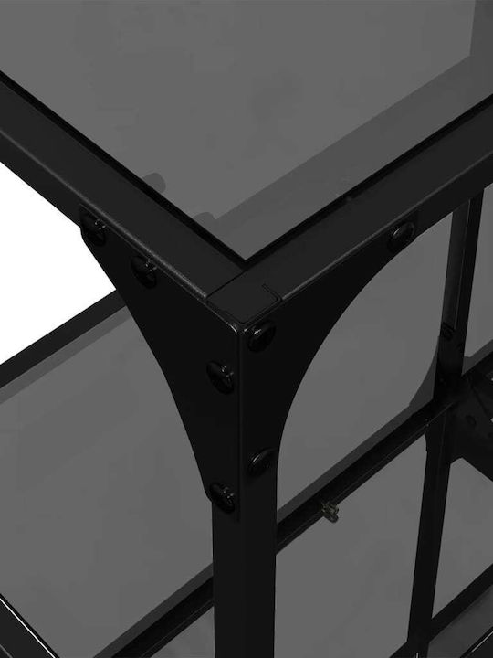 Konsole Black Velvet-Black Metal L98xB30xH81cm
