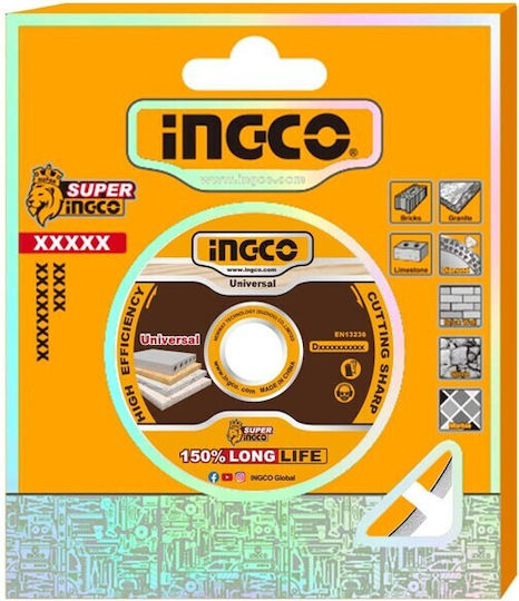 Диамантен диск за строителни материали Φ355x25.4x12мм Dmd033551 Ingco Ingco