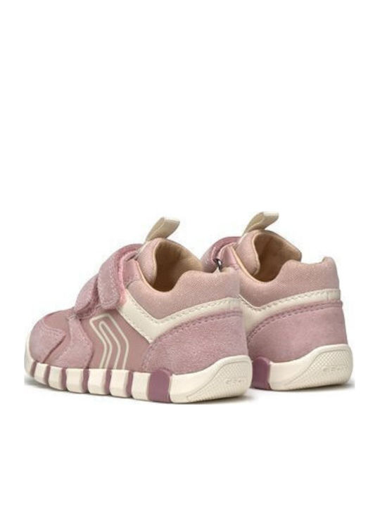 B Iupidoo Παιδικά Sneakers Ανατομικά με Σκρατς Ροζ