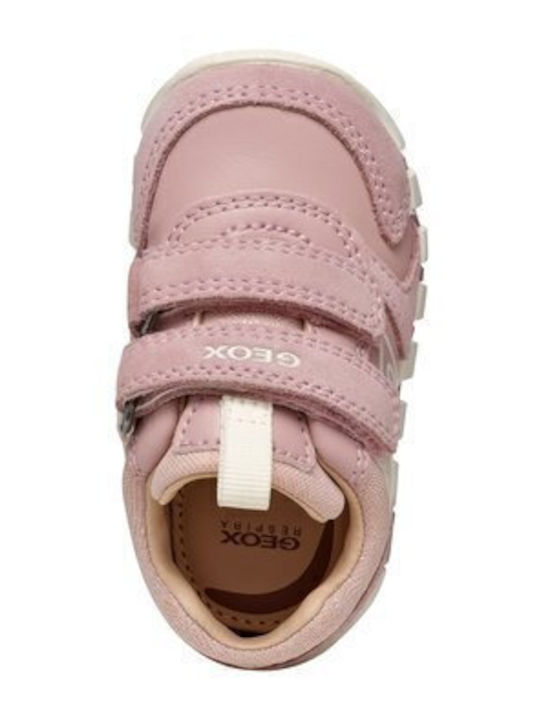 B Iupidoo Παιδικά Sneakers Ανατομικά με Σκρατς Ροζ