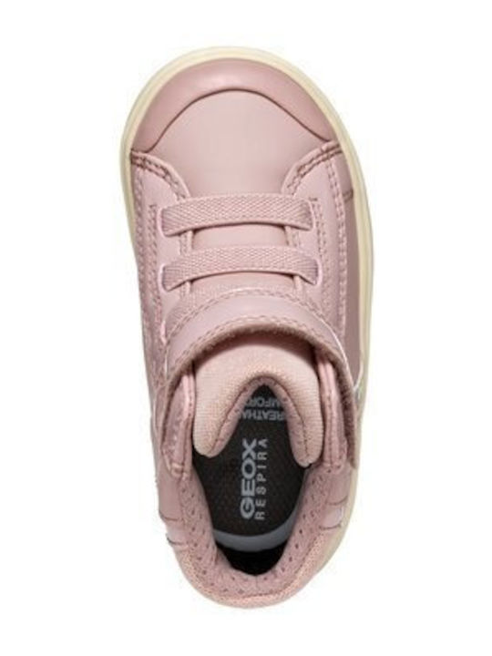 Gisli Kinder Sneakers Hoch Anatomisch mit Klettverschluss Rosa
