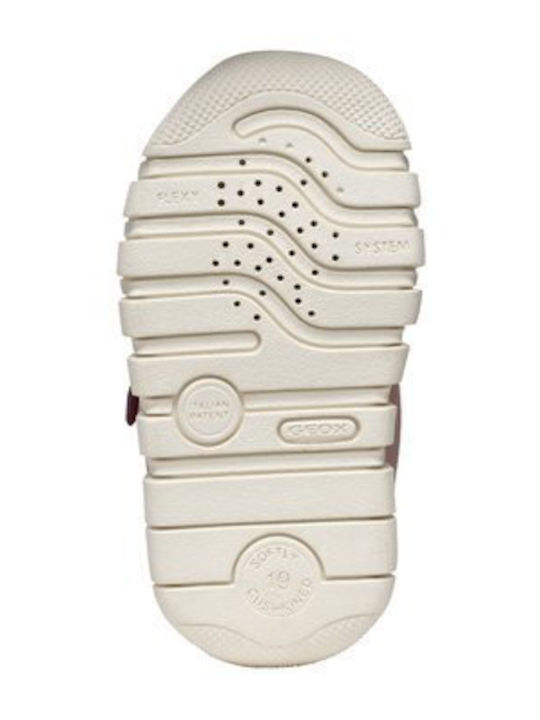 B Iupidoo Παιδικά Sneakers High Ανατομικά με Σκρατς Ροζ