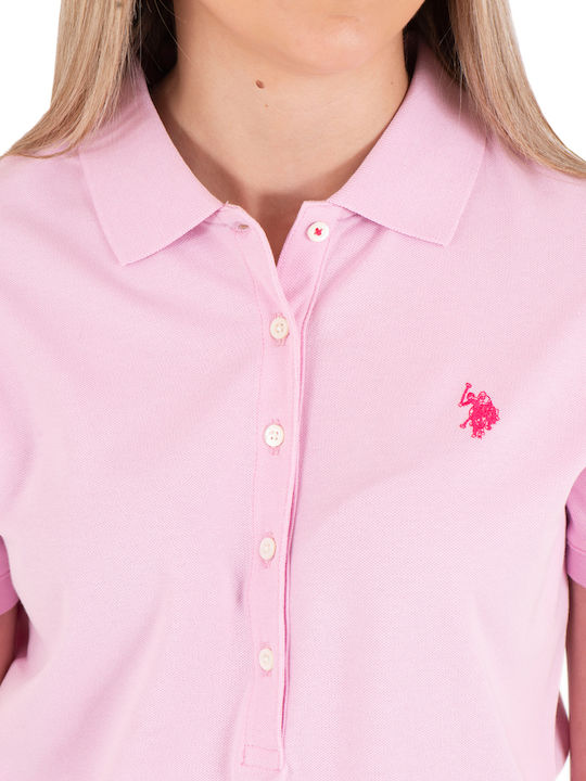 Mya Damen Polo Bluse Rosa