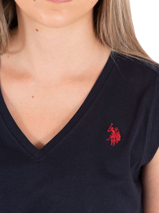 Ade Damen Polo Bluse Blau