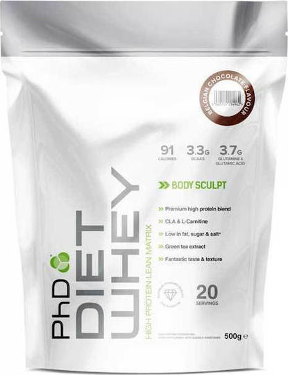 PhD Diet Whey Whey Protein with Flavor Belgian Chocolate 500gr