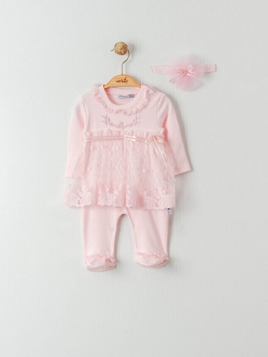 Miniborn Baby Bodysuit Pink