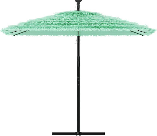Garten- und Terrassen-Sonnenschirm Hängend Quadratisch Holz Grüne 2,69x2,69xHöhe 2,35 m