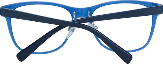 Benetton Weiblich Kunststoff Brillenrahmen Blau 192564