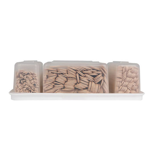 Professionelles Set mit 3 verschiedenen Größen von Wachsspateln 400 Stück 0131863