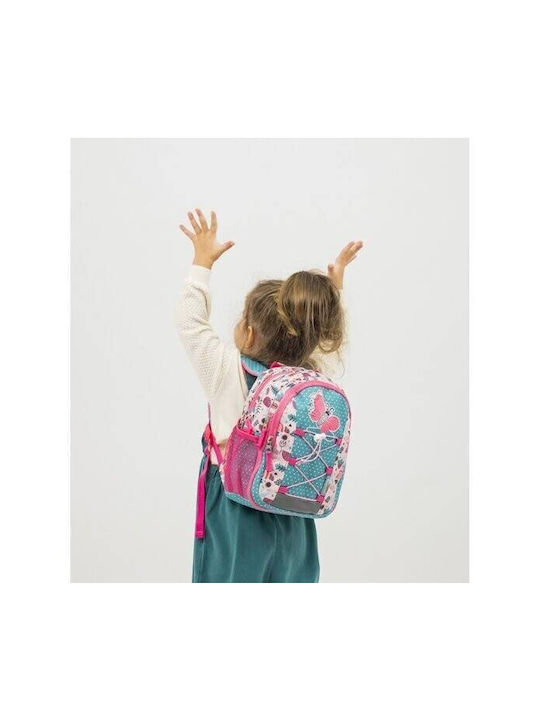 Belmil Butterfly Schulranzen Rucksack Kindergarten Mehrfarbig mit Flaschenhalter 6.5Liter