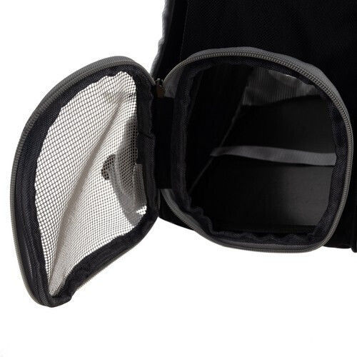 Purlov Backpack for Carrying Dog / Cat up to 10kg Black L41xW35xH24cm