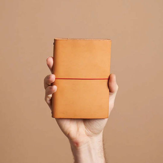 Paper Republic Pocket Σημειωματάριο με Λάστιχο Μπεζ
