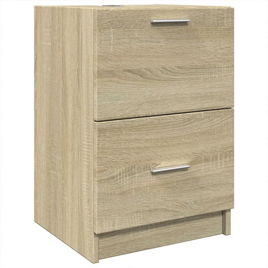 vidaXL Waschtisch ohne Waschbecken L40xB37xH59cm Oaks