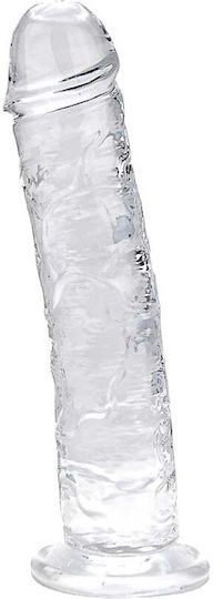 Loving Joy Realistic Dildo With Suction Cup Transparent 21.5cm