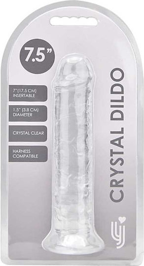 Loving Joy Dildo realist Cu ventuză Transparent 19cm