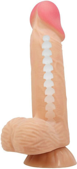 Pretty Love Sliding Skin Ρεαλιστικό Dildo με Βεντούζα Flesh 20.6cm