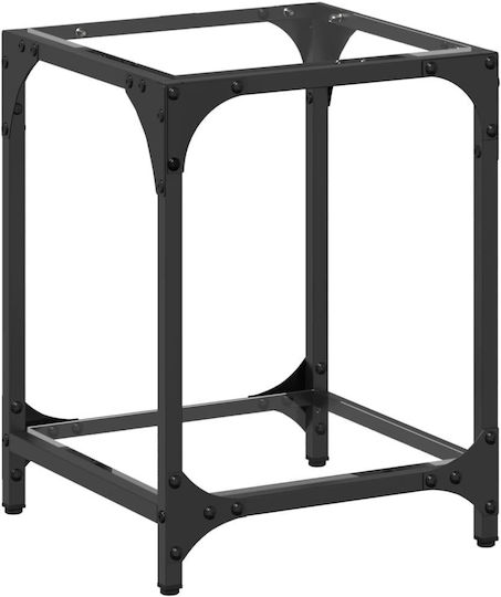 Square Glass Side Table Transparent M30xL30xH40cm