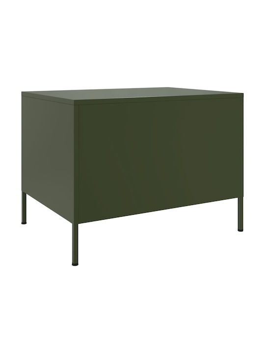 Rectangular Metal Green Side Table M68xL50xH50.5cm