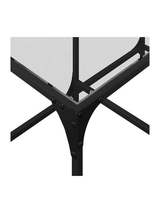 Rectangular Central Glass Transparent Coffee Table W78.5xD40xH40cm
