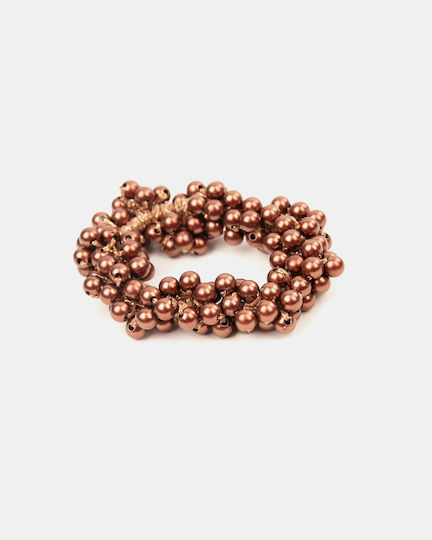 Scrunchie de păr Perle Maro Brown