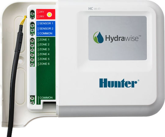 Hunter Industries Hydrawise HC 601i-E Irrigation Programmer Electric 6 Stations with Wi-Fi 1pcs