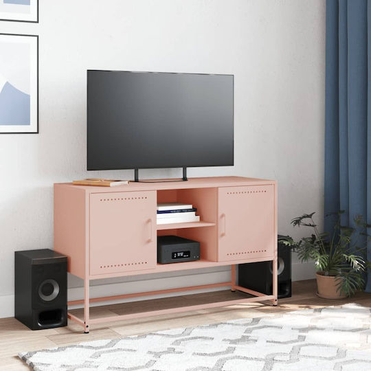 TV-Ständer Metall Rosa M36xT39xH123cm